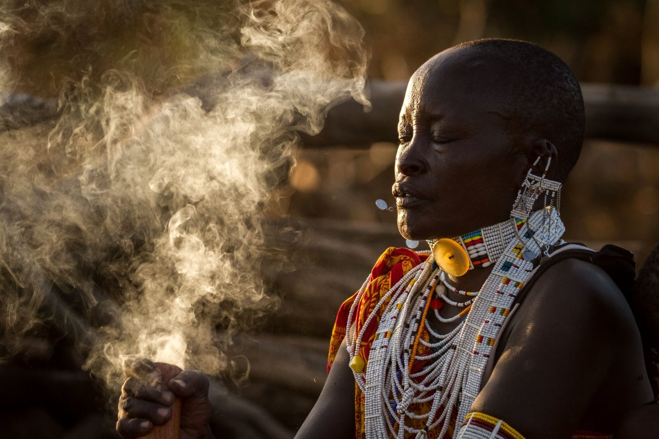 Masai vrouw nabij Shompole Wilderness